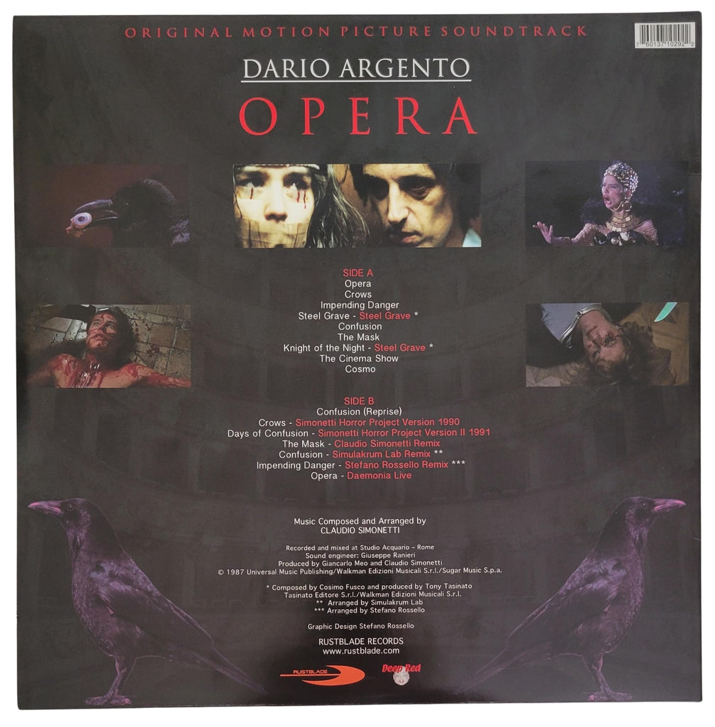 Claudio Simonetti Signed Dario Argentos Opera Album COA Proof Autographed Soundtrack Vinyl Record