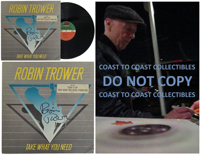 Robin Trower Signed Take What You Need Album COA Proof Autographed Vinyl Record