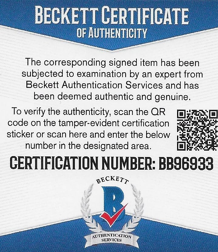 Jason Pierre Paul Signed Football Proof Beckett Autographed Tampa Bay Buccaneers New York Giants