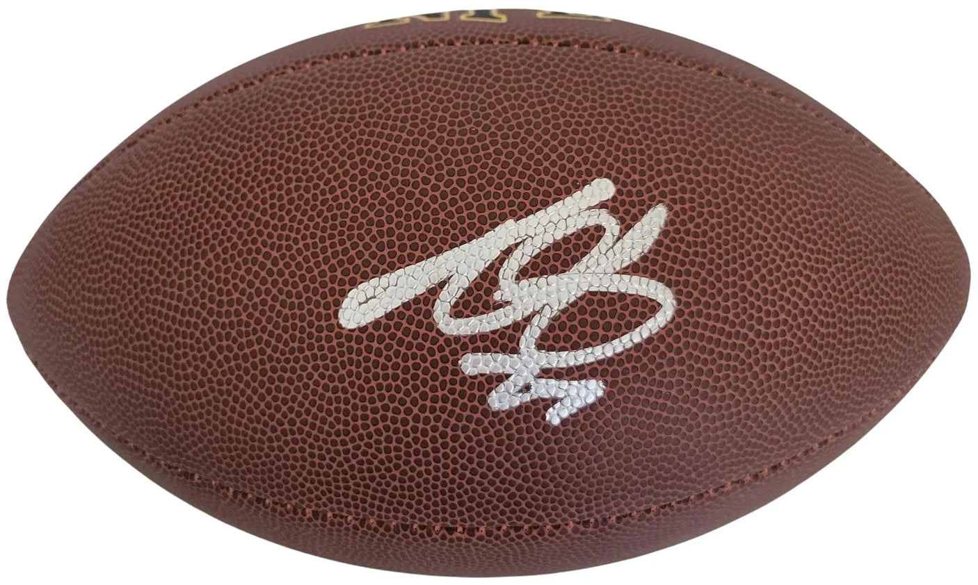 Andrew Whitworth Signed Football Proof COA Autographed Los Angeles Rams Bengals