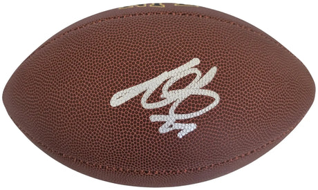 Andrew Whitworth Signed Football Proof COA Autographed Los Angeles Rams Bengals
