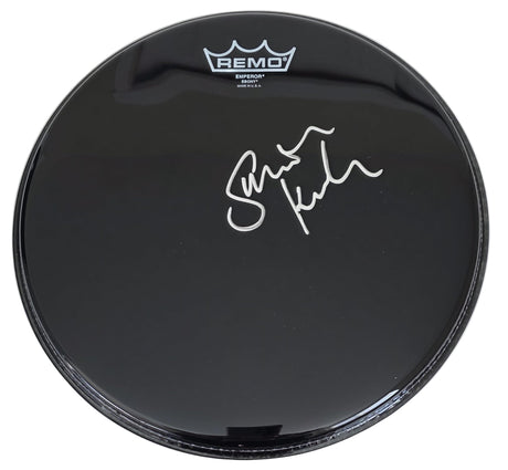 Simon Kirke Signed 12'' Remo Drumhead COA Exact Proof Autographed Bad Company