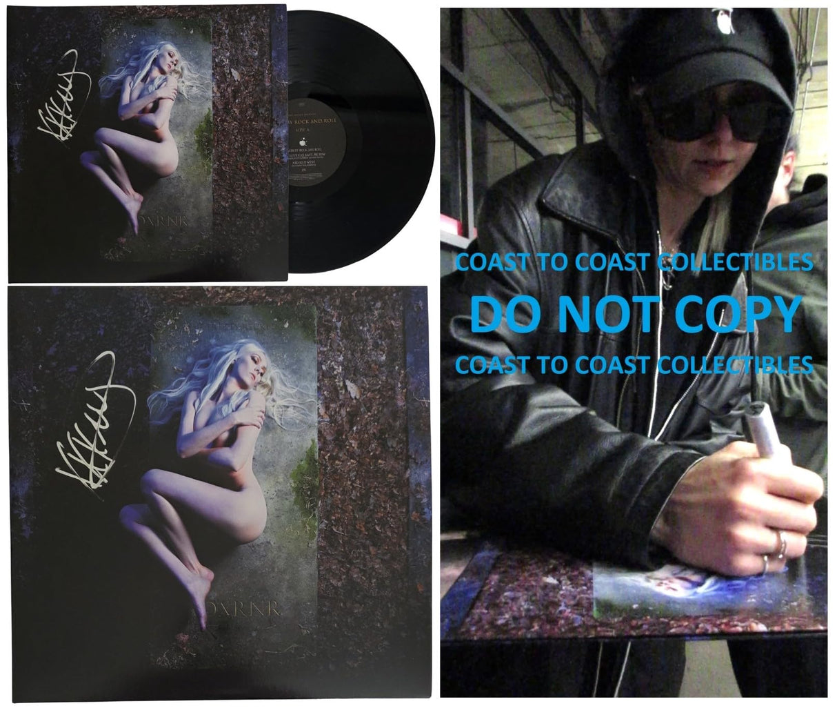 Taylor Momsen Signed The Pretty Reckless Death by Rock and Roll Album COA Proof Autographed Vinyl Record