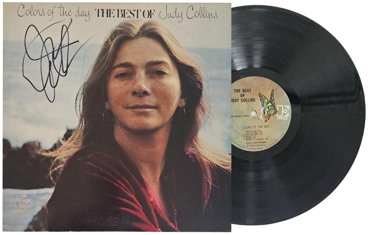 Judy Collins Signed Colors of the Day Album COA Proof Autographed Vinyl Record