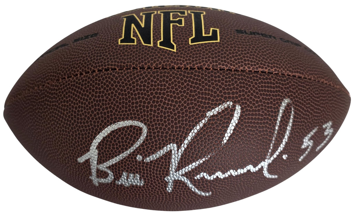 Bill Romanowski Signed Football COA Proof Autographed Oakland Raiders SF 49ers Denver Broncos