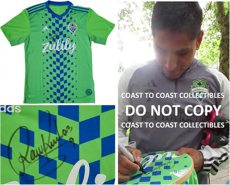 Raul Ruidiaz signed Seattle Sounders FC soccer jersey COA proof autographed