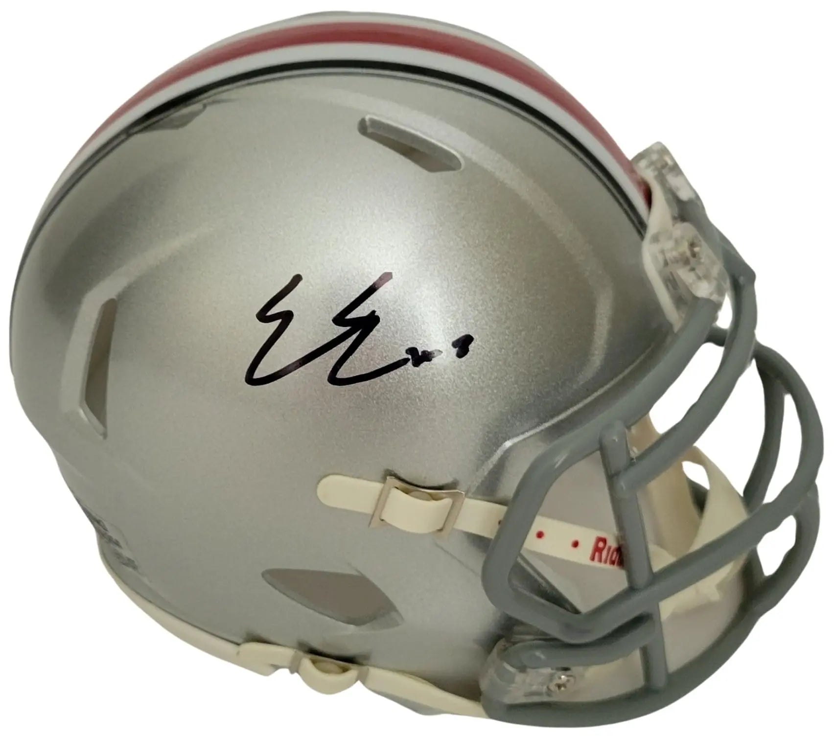 Emeka Egbuka Signed Ohio State Buckeyes Mini Football Helmet Proof COA Autographed