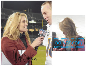 Alex Flanagan sportscaster NFL Network signed autographed 8x10 photo COA Proof Star
