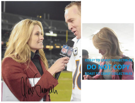 Alex Flanagan sportscaster NFL Network signed autographed 8x10 photo COA Proof Star