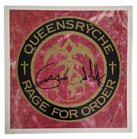 Geoff Tate Signed Queensryche Rage for Order Album COA Proof Autographed Vinyl Record Michael Wilton