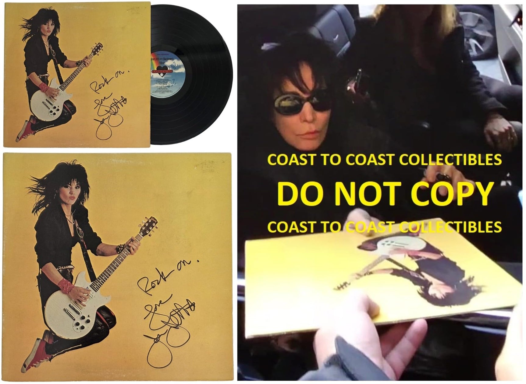 Joan Jett Signed Jett & The Blackhearts Album COA Exact Proof Autographed Vinyl Record