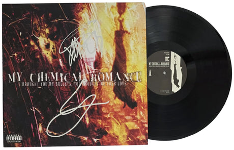 Gerard Way Signed My Chemical Romance I Brought You My Bullets, You Brought Me Your Love Album Exact Proof COA Autographed Vinyl Record