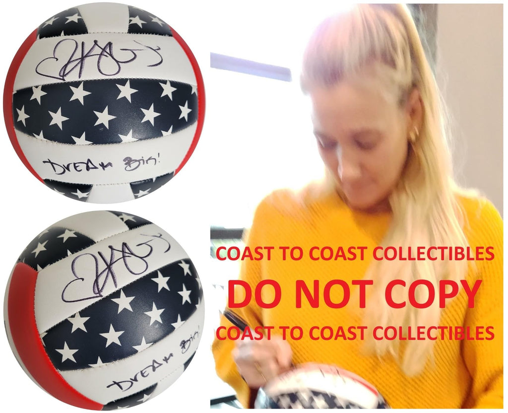 Kerri Walsh Jennings Signed USA Beach Volleyball Proof Autographed Olympic Gold