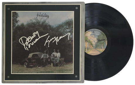 Dewey Bunnell Gerry Beckley Signed America Holiday Album COA Proof Vinyl Record