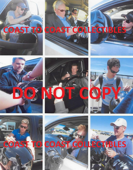Jeff Gordan Jimmie Johnson plus lots more Signed Full Size Helmet COA Proof Autographed Nascar Drivers