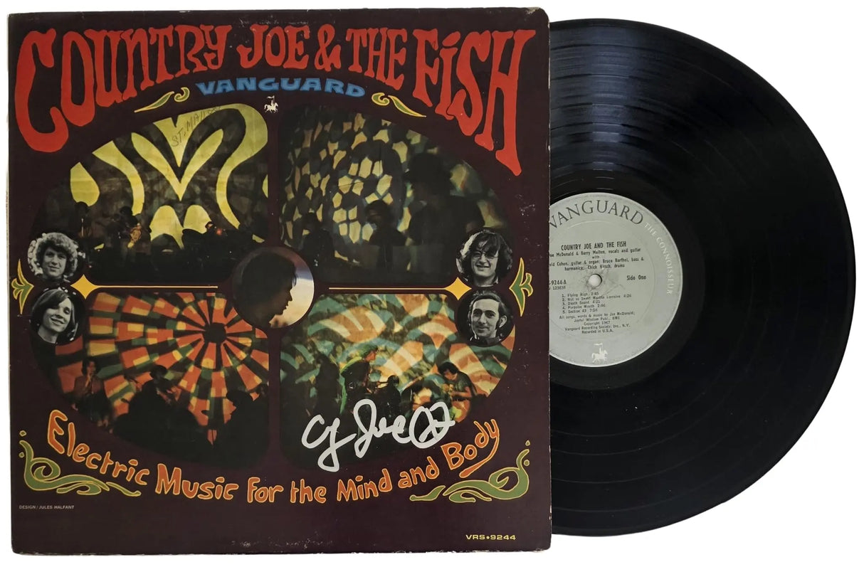 Country Joe McDonald Signed Country Joe & The Fish Electric Music for the Mind and Body Album COA Proof Autographed Vinyl Record