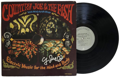 Country Joe McDonald Signed Country Joe & The Fish Electric Music for the Mind and Body Album COA Proof Autographed Vinyl Record