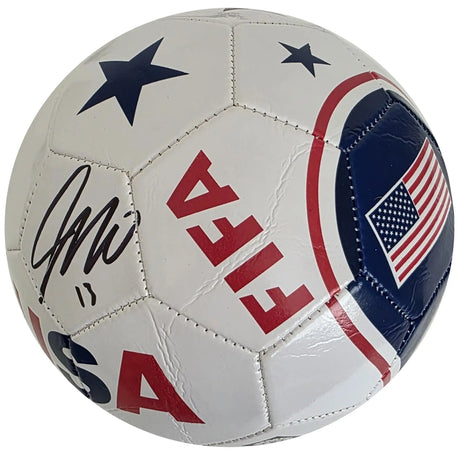 Jordan Morris Signed USA Soccer Ball Proof COA Autographed Seattle Sounders FC