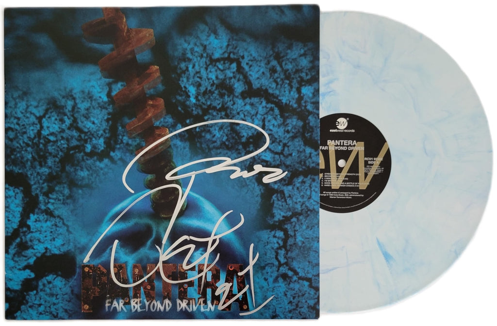 Phil Anselmo Rex Brown Signed Pantera Far Beyond Driven Album COA Exact Proof Autographed Vinyl Record