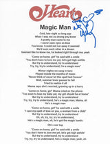 Nancy Wilson Signed Heart Magic Man Lyrics Sheet Proof COA Autographed