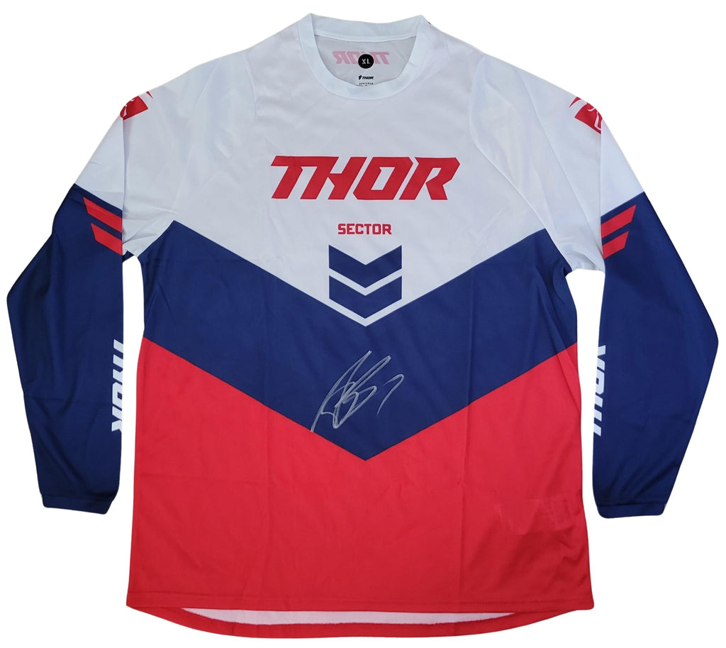 Aaron Plessinger Signed Thor Jersey COA Proof Autographed Supercross Motocross