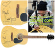 Cyndi Lauper Signed Full Size Acoustic Guitar COA Exact Proof Autographed