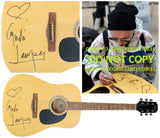 Cyndi Lauper Signed Full Size Acoustic Guitar COA Exact Proof Autographed