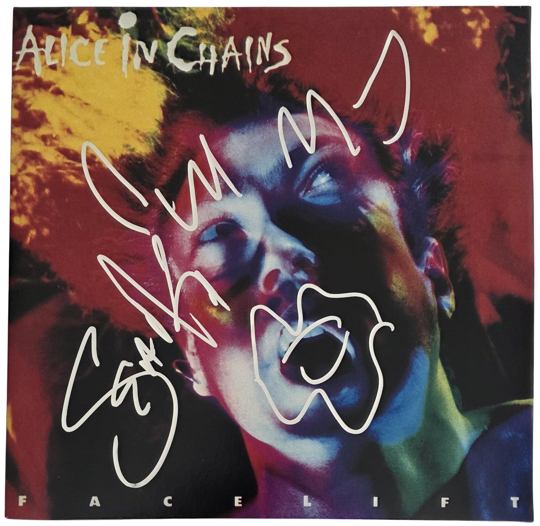 Sean Kinney Signed Alice In Chains Facelift Album COA Proof Autographed Vinyl Record Alice In Chains