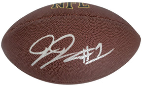 Jaylon Johnson Signed Football Proof COA Autographed Chicago Bears Utah Utes