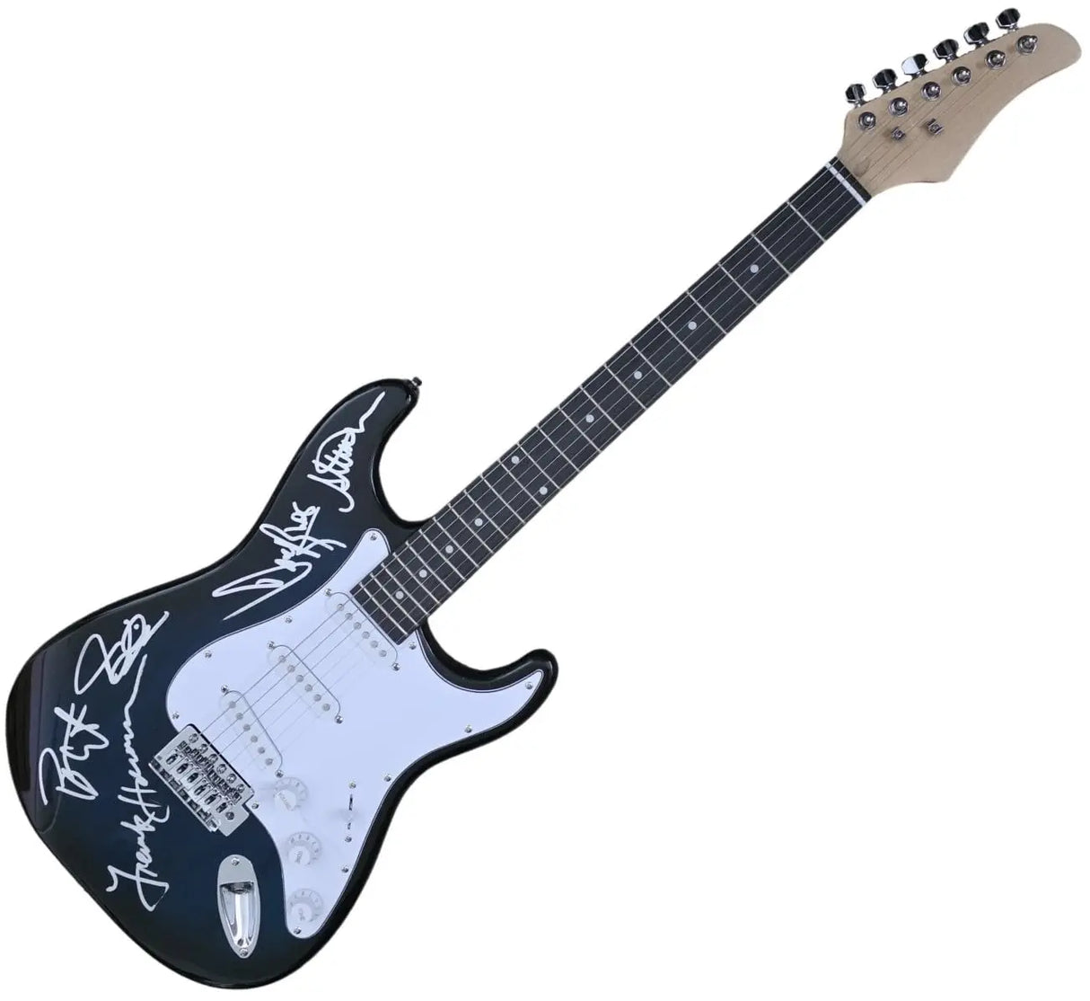 Tesla Band Signed Full Size Electric Guitar Proof COA Jeff Keith,Frank Hannon,Brian Wheat Autographed