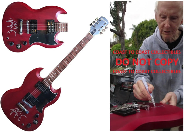 Robby Krieger Signed SG Guitar COA Exact Proof Autographed The Doors