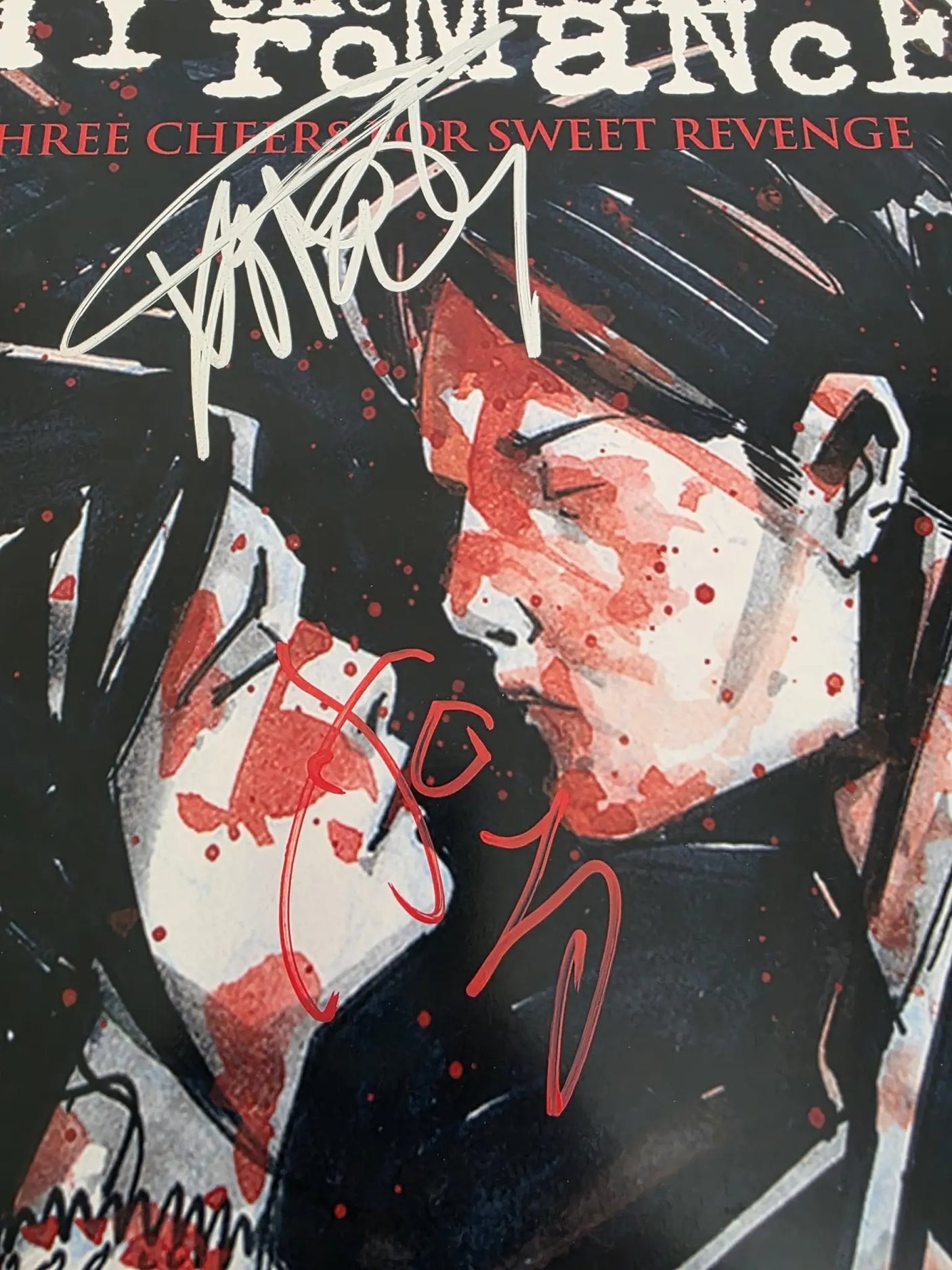 Gerard Way Signed My Chemical Romance Three Cheers for Sweet Revenge Album Exact Proof COA Autographed Vinyl Record