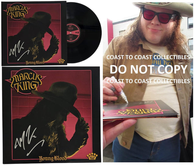 Marcus King Signed Young Blood Album COA Exact Proof Autographed Vinyl Record
