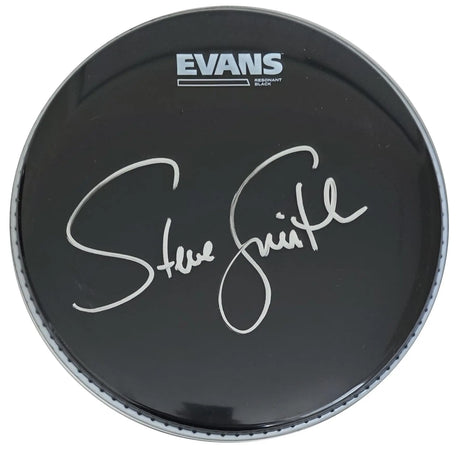 Steve Smith Signed 10'' Evans Drumhead COA Proof Autographed Journey Drummer