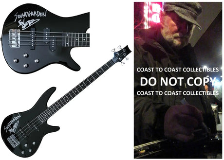 Ben Shepherd Signed Full Size Bass Guitar COA Proof Autographed Soundgarden