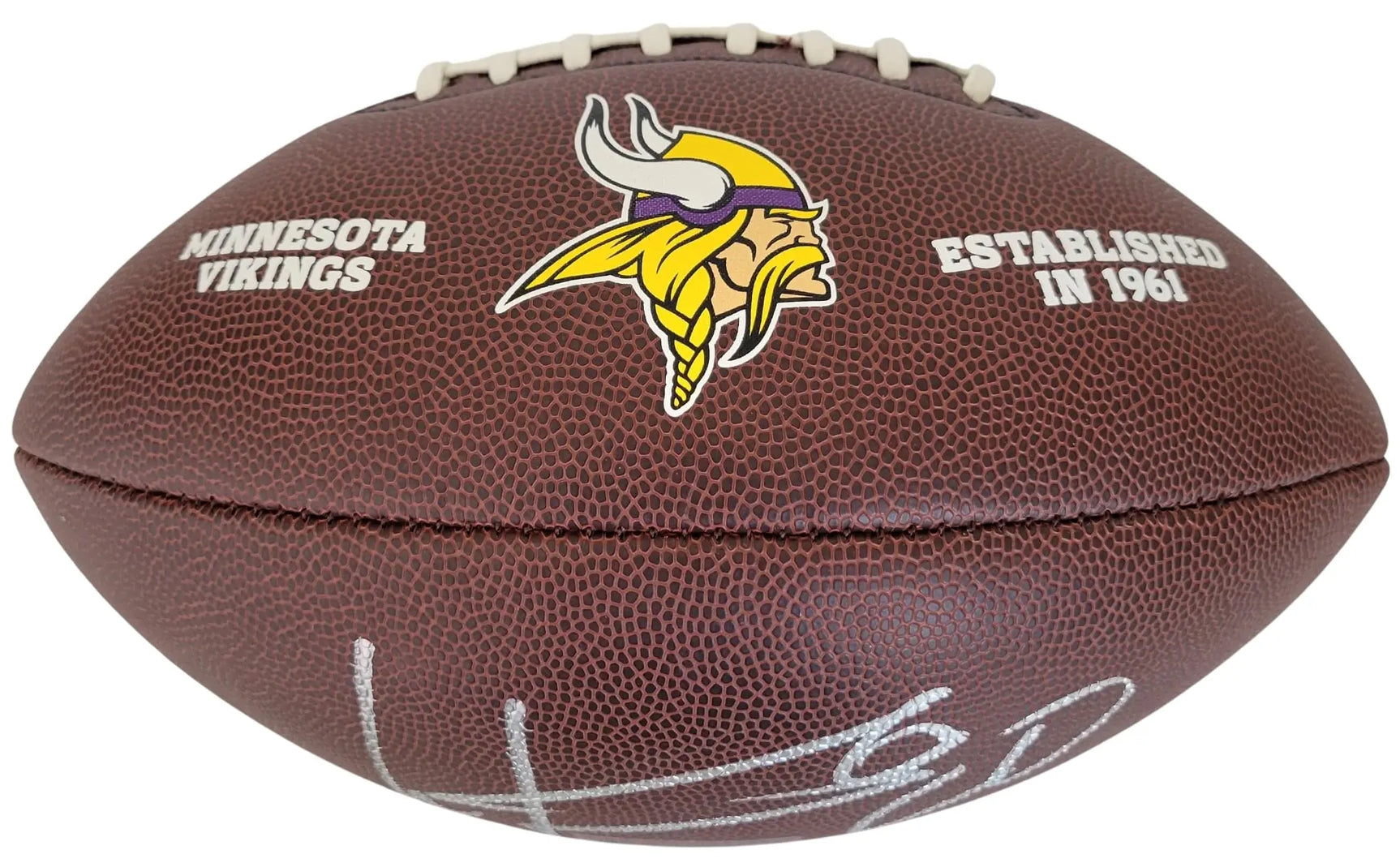 Cris Carter Signed Football Proof COA Autographed Minnesota Vikings