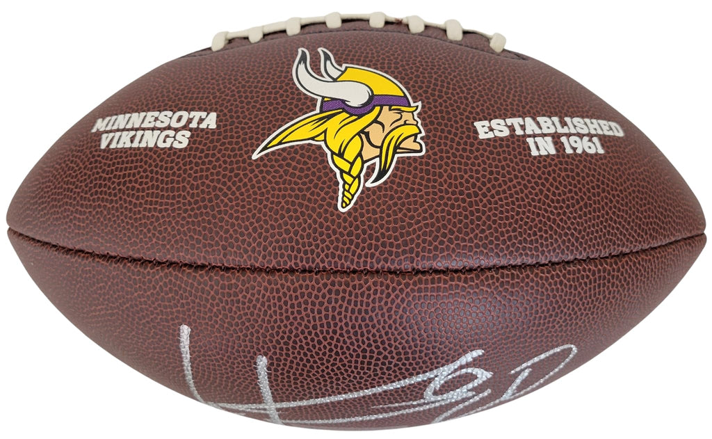 Cris Carter Signed Football Proof COA Autographed Minnesota Vikings