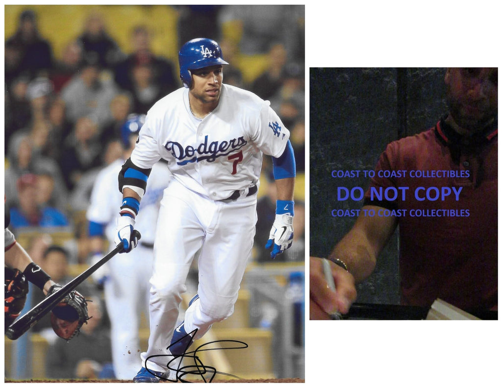 James Loney Signed LA Dodgers Baseball 8x10 Photo Proof COA Autographed