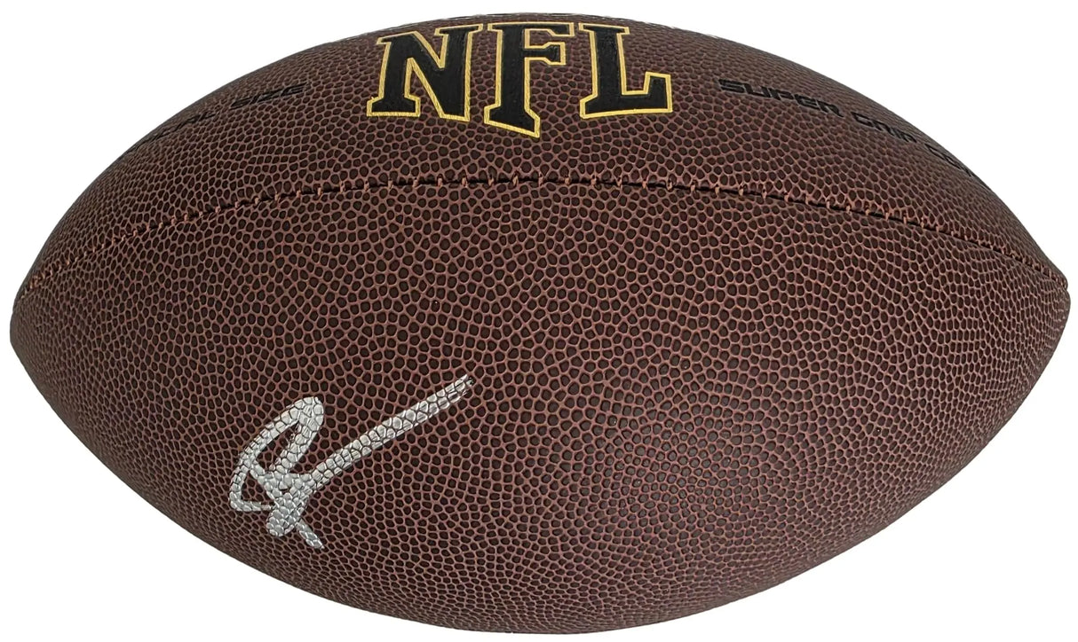 Brian Urlacher Signed Football Proof COA Autographed Chicago Bears HOF