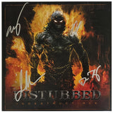 Disturbed Band Signed Indestructible Album COA Proof Autographed Vinyl Record David Draiman,Dan Donegan,Mike Wengren,John Moyer