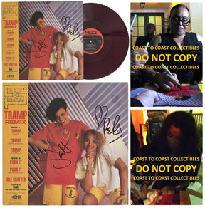 Salt - N - Pepa Signed Tramp Album COA Exact Proof Autographed Vinyl Record
