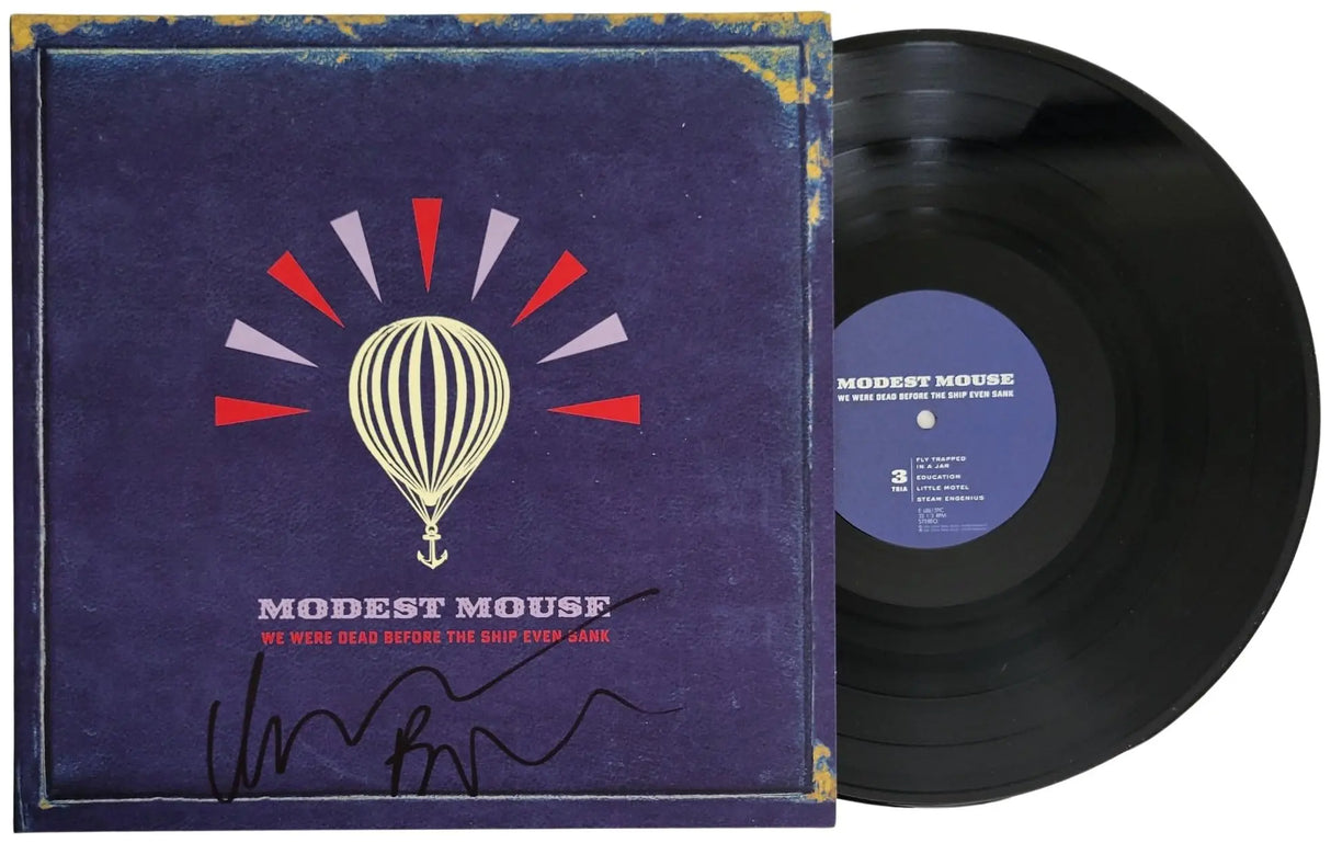 Isaac Brock Signed Modest Mouse We Were Dead Before The Ship Even Sank Album Vinyl Record Proof COA Autographed
