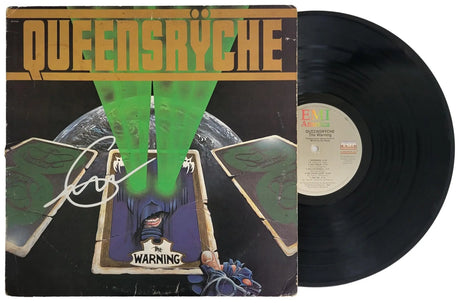 Geoff Tate Signed Queensryche The Warning Album COA Proof Autographed Vinyl Record