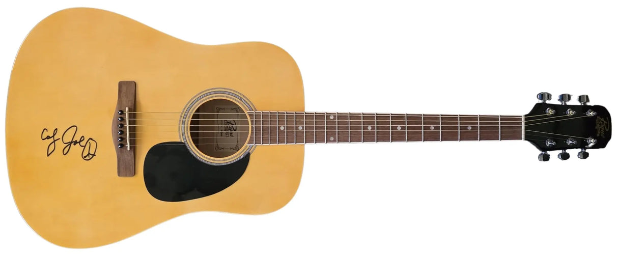 Country Joe McDonald Signed Full Size Acoustic Guitar COA Proof Autographed Rare
