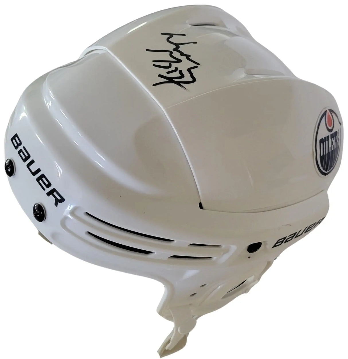 Wayne Gretzky Signed Oilers Full Size Hockey Helmet Exact Proof COA.Autographed