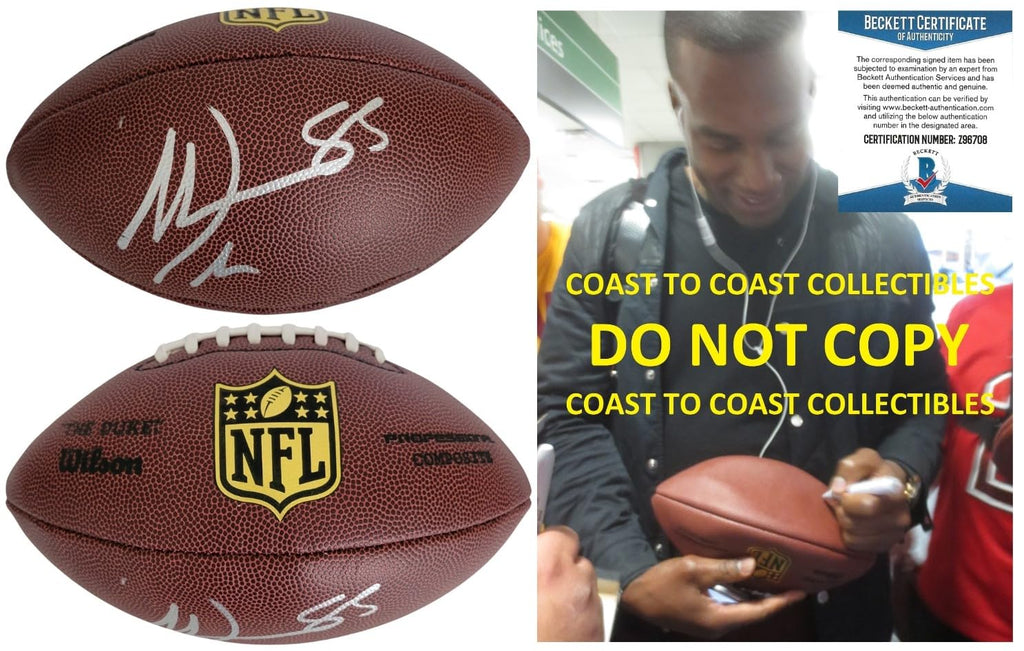 Antonio Gates Signed Duke Football Proof Beckett COA San Diego Chargers