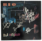 REO Speedwagon Signed Hi Infidelity Album COA Proof Autographed Vinyl Record