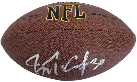 Jason McCourty Signed Football Proof COA Autographed Titans Patriots Rutgers