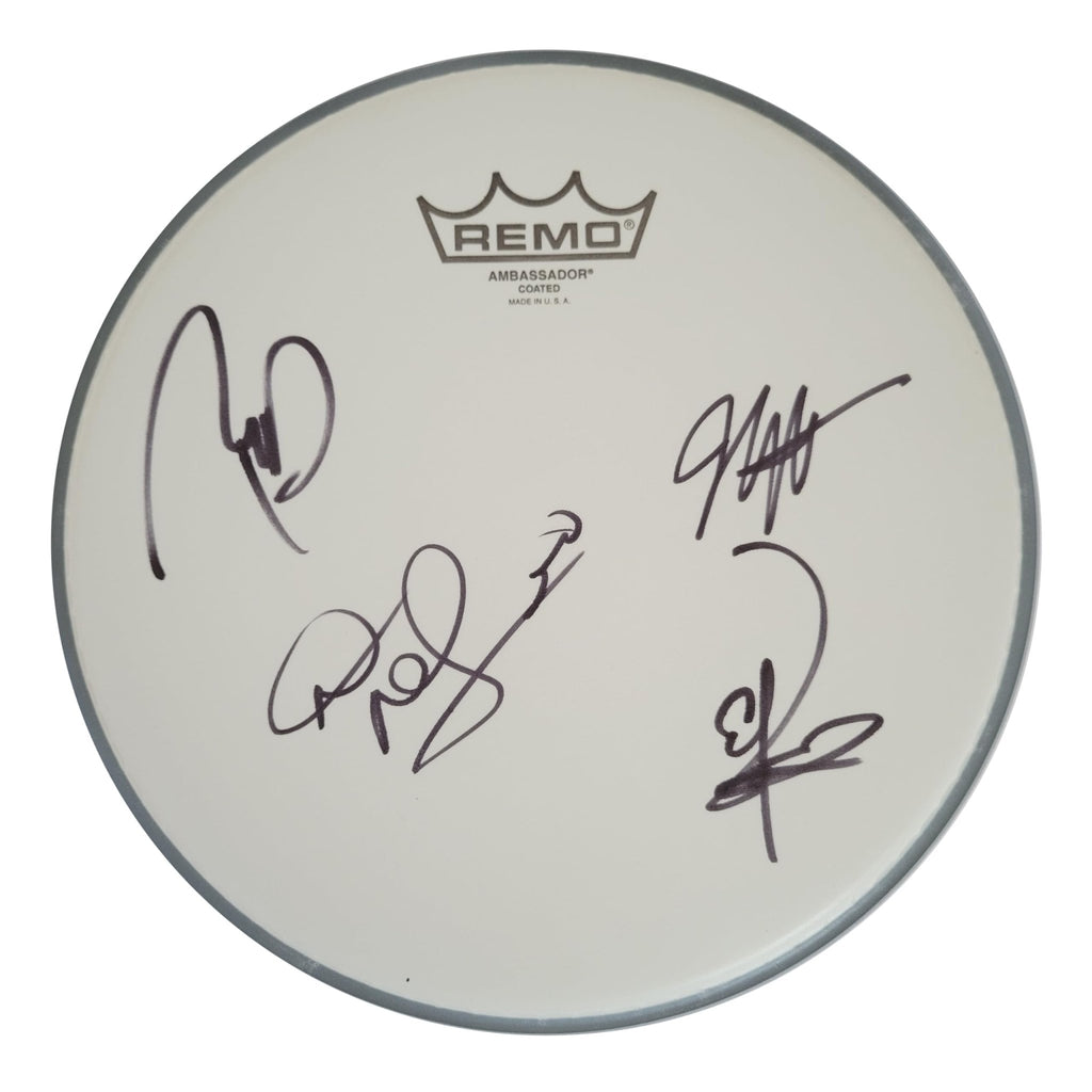 Stone Temple Pilots Band Signed Drumhead DeLeo Kretz Gutt COA Proof Autographed