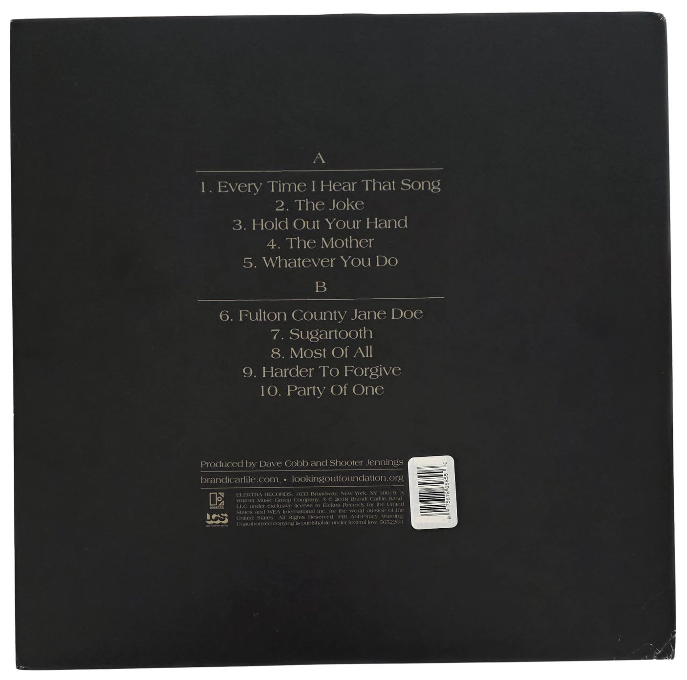 Brandi Carlile Signed By the Way I Forgive You Album Proof COA Autographed Vinyl Record